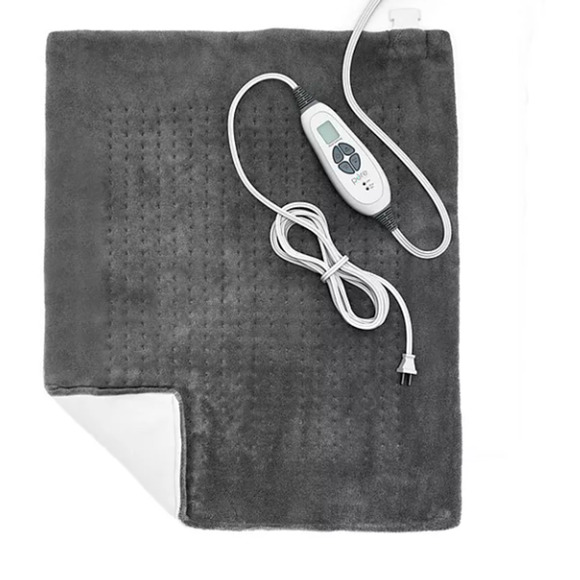 Pure Enrichment Pure Relief XXL Ultra Wide Microplush Heating Pad Charcoal Gray - Picture 3 of 5